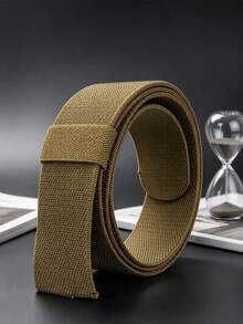 2/1pc Men's Nylon Belt, Headless Buckle Belt, Replacement Belt, Casual And Simple - Multicolor - View 13