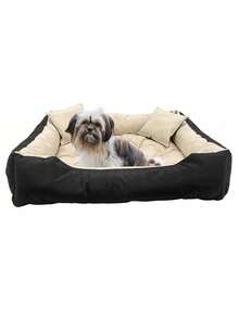 Dog Bed And Playpen 145x115 Cm Beige 1 Piece - Rectangle - View 5