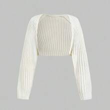 Women Knit Tops - White - View 7