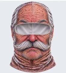 Cycling Mask & Scarf - Black and White - View 1