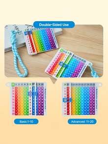 قطعة واحدة من قلادة جدول الضرب الجانب، إكسسوار مجوهرات DIY، 10*10 & 10*20، تعليقة صيغة رياضية، سلسلة مفاتيح صغيرة، تعليقة حقيبة، مادة يدوية الصنع - لون - مشاهدة 5