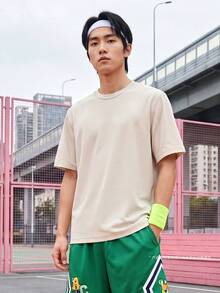 Nike Men's AS M NK DF NAC PRIMARY SS TOP Short Sleeve Knit Collarless T-Shirt TIF2811-104 - Beige - View 2