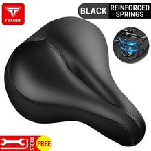 TOSUOD Ergonomic Bicycle Saddle, Shock-Absorbing Thick Padded Seat With Anti-Slip Surface, Reinforced Stitching, Comfortable Long-Distance Riding Cushion, Compatible With Road Bikes, Mountain Bikes, Flat Bar Bicycles, Can Be Paired With Rear Rack Mounting Bracket, Cycling Gear For Men And Women Adults - Multicolor - View 13