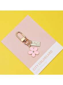 3 Pcs Keychains For Women, Bag Charm Flower Key Chain Car Key Ring Pendant For Purse, Handbag Bag, Earphone Case Decoration - Multicolor - View 6