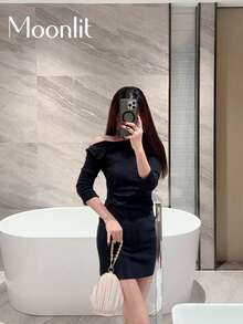Moonlit Eve 包 1件杏色精緻百褶方盒設計晚宴手拿包，奢華水鑽鍊條，適合派對、正式禮服、舞會、畢業典禮、新娘套裝、派對手提包、婚禮手拿包 - 杏色 - 查看 10