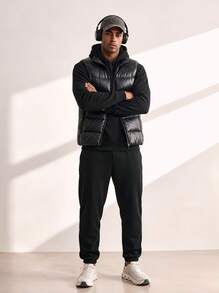 Driftmere Men's Lightweight Quilted Thin Warm Winter Jacket - Black - View 2