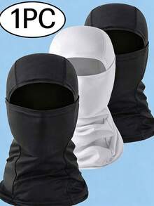 1pc Face Mask Balaclava, Lightweight Breathable Sun Protection Ski Mask, Unisex, Suitable For Football, Cycling, Summer 1pc - Multicolor - View 1