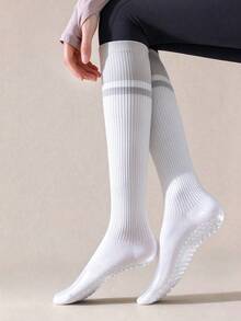 1/2/4 Pairs Women's Compression Socks, Suitable For Sports, Fitness, Running, Jump Rope And Yoga; Unisex Long Socks - Multicolor - View 6