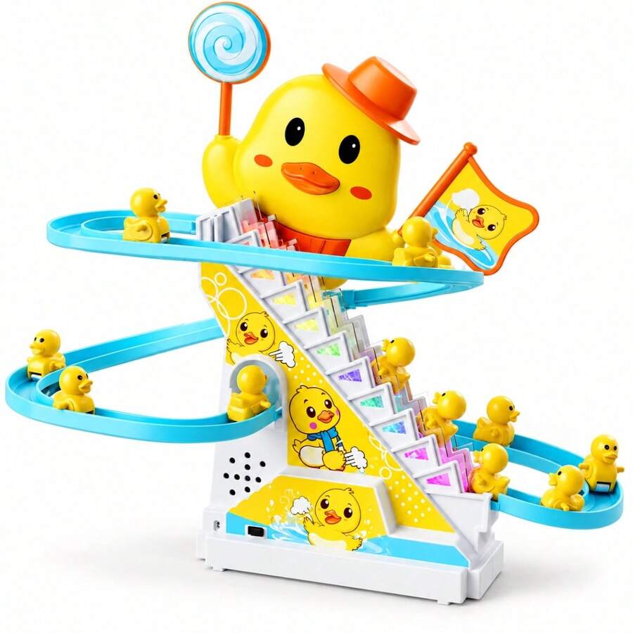 Pista de Patinhos com Escada e Com Música e Luzes - Castela - Multicolorido - Visão 1