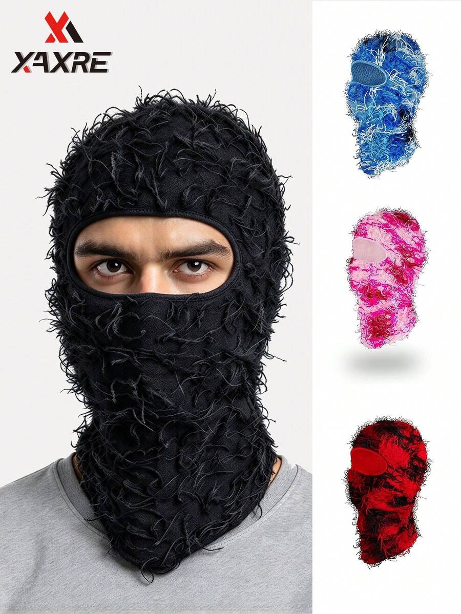 XAXRE Men's Sporty Balaclava, Sheisty Ski Mask Full Face Knitted For Cycling, Outdoor Activities, Cold Weather, Cycling Headgear, Comfortable Snug Fit - Multiple Styles - View 1
