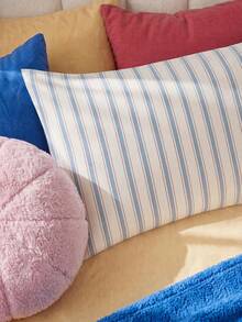 1pc 100% Cotton Nordic Minimalist Striped Only One Pillowcase (Without Inner Core) - Multicolor - View 5