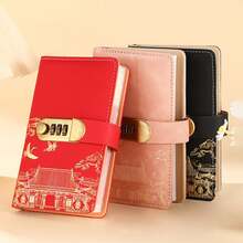 Dompet Uang Ukuran A6 dengan Kunci Sandi, Tempat Penyimpanan Uang Kapasitas Besar, Tas Penyimpanan Pribadi dengan Sandi 3 Digit, 100 Halaman Dalam, Dapat Menyimpan Uang Kertas, Foto, Uang Tunai, Ideal untuk Perjalanan, Kerja, atau Sekolah untuk Privasi - Beraneka warna - View 2