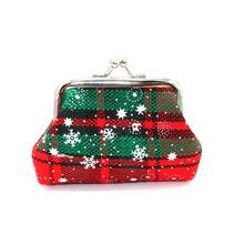Christmas Clip Coin Purse Mini Coin Bag Fabric Small Wallet Plaid Coin Pouch, Suitable For Party Favors Storage/Cute Stuff/Christmas Stocking Fillers - Multicolor - View 6