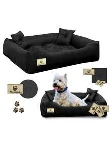 PRESTIGE Dog Bed And Playpen, 100x75 Cm, Black, 1 Piece - Rectangle - View 8