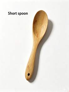 1/4pcs Bamboo Spatula/Spoon, Non-Stick Cookware Dedicated Stir-Fry Spatula, Rice Paddle, Suitable For Stir-Frying, Frying, Mixing - Mustard Yellow - View 10