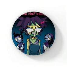 Pop Singer Group For Friends Badge Jamie Hewlett Cartoon Brooches Cartoon Brooch Badge For Backpack Accessories Decor Fans Collect - 58 mm - View 4