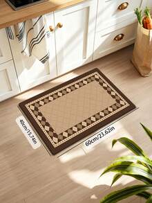 1pc Minimalist Geometric Print Pattern, Minimalist Style Digital Print Kitchen Rug Mat, Suitable For Kitchen, Dining Room, Hallway, Corridor And Other Indoor Areas, All Season - Multicolor - View 18