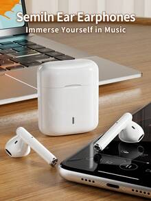 TWS True Wireless Bluetooth Earbuds, HiFi Stereo Headphones, Noise Cancelling Sports Earphones With Microphone, Compatible With Smartphones - View 2