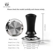 1件裝義式咖啡壓粉器，304不鏽鋼+鋁合金，附彈簧式機構，可調壓力，防傾斜設計，穩定壓粉 - 彩色 - 查看 12