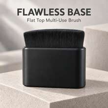 Black Flat Bristle Black Flat Brush Foundation Brush Body Brush Neck Brush Multi-Functional Makeup Brush - Black - View 5