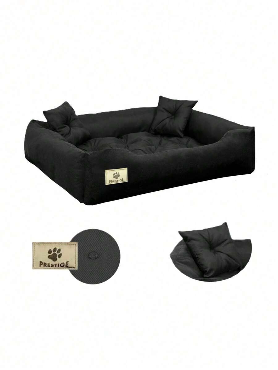 PRESTIGE Dog Bed And Playpen, 100x75 Cm, Black, 1 Piece - Rectangle - View 1
