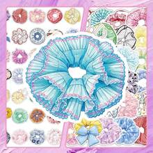 56PCS Coquette Scrunchie Stickers For Journaling Scrapbook Party Favors ...