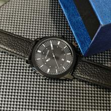Fashionable Personalized Large Dial Mixed Scale Men's Watch PU Leather Strap Quartz Movement - one-size - View 12