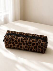 New Brown Patterned Makeup Bag | French Print Travel Organizer | Travel Essentials | Pool Must-Have | Toiletry Bag | Pool Storage Bag | Mother's Day Gift | Teacher's Day Gift | Suitable For Moms, Teachers, Friends And Nurses | Home Essentials | Graduation Gift | Easy To Clean Design | Portable Makeup Bag - Multicolor - View 10