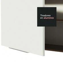 Gabinete Aéreo Esquinero Madesa Stella de 1 Puerta MB - Blanco - Ver 3