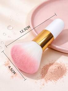 Big Fat Powder Brush, Multi-Function Makeup Brush, Fluffy & Soft, Non-Powder-Absorbing, Blush Brush, Portable, Setting Powder Brush, Beginner Makeup Tool - Multicolor - View 6