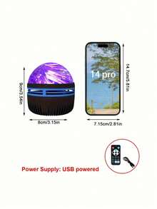 1pc LED Aurora Starry Sky Projector Light, Multi-Color Galaxy Night ...