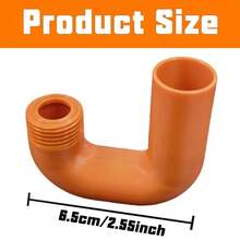 2PCS Elbow Water Pipe Connector, 3D Threaded Water Bucket Inlet Adapter, Practical Garden Hose Fitting, Water Pipe Connection Accessory, Suitable For Backyard Plant Watering And Outdoor Water Transfer - View 9