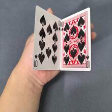 1 Set Blank To Printed Playing Cards Magic Trick, Amazing Card Printing Illusion, Visual Transformation Poker Magic Props, Close Up Magic For Adults, Street Magic Performance, Stage Show Accessory, Magician Gift, Christmas Gift, New Year Gift, Toys, Game - Multicolor - View 10
