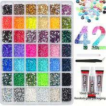 32,000pcs Resin Jelly Rhinestone Decoration Set, Includes Tweezers, 15/24/28/40/42 Colors, Includes Gemstone Picker, Multi-Color Gemstone Decoration Set, Includes 3 Bottles Of 10ml B7000 Jewelry Glue, Suitable For Art, Crafts, Shoes, Books, Fabrics, DIY Handmade Supplies - View 6