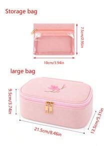 1pc Jewelry Storage Bag, Jewelry Box, High-End Anti-Oxidation Jewelry Bag, Portable Necklace, Bracelet, Gold Jewelry Sorting Small Box - Multicolor - View 3