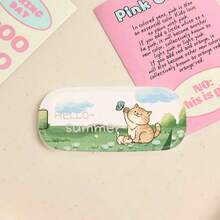 1pc Mirror Back Sticker Transparent Funny Mirror New Year Style Adhesive Cartoon Cute Animal Foldable Niche Binge-Watching Mirror Phone Desktop Stand Minimalist High-Value Adorable Pink Phone Holder For Women - Multicolor - View 15