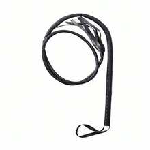 1pc Western Cowboy Black Whip - Role Play Prop Whip, Suitable For Cowboy Cosplay And Halloween (Material: Double-Layer Outer Fabric, Foam Core) - Single Style - View 11