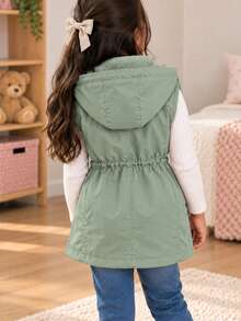 Tween Girls Coats - Mint Green - View 3