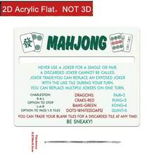 2D Flat Mahjong Line Finder, 4pcs High-Light Mahjong Rule Reading Aid Acrylic Holder, Beginner-Friendly Supplementary Product, Mahjong Accessory And Gift, ADHD Reading Disorder Filter Guided Reading Tool - Multicolor - View 5