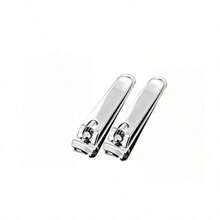 1/2/3pcs Stainless Steel Nail Clippers, Flat Nail Trimmer Suitable For Men And Women - Silver - View 8