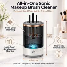 Electric Makeup Brush Cleaner, Automatic Deep Cleaning, USB Powered Makeup Brush Cleaner, Quick Drying And Storage, Suitable For All Makeup Brushes, Keeps Skin Clean And Healthy, A Great Gift - Shape - View 12