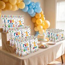 30/60Pcs Fun To Be One 1st Birthday Party Favor Bags Polka Dot Confetti Gift Bags For First Birthday Baby Shower Party Decorations - Multicolor - View 5
