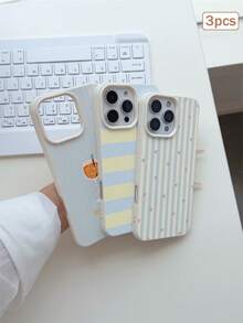 條紋圖案時尚手機殼，適用於 iPhone 16/17/16 Pro/16 Plus/16 Pro Max，生日禮物、週年紀念 - 彩色 - 查看 5