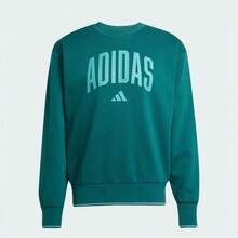 Adidas/Adidas Official Authentic Men's Classic Pullover Sports Minimalist Casual Sweatshirt JM1733 - Green - View 4