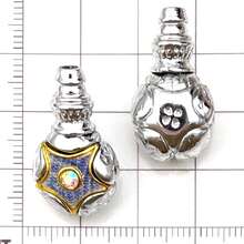 2pcs Buddha Head Pendant Dual-Color Alloy Inlaid Turquoise Beads, DIY Jewelry Making Handmade Prayer Beads Bracelet Craft Accessories - Multicolor - View 22
