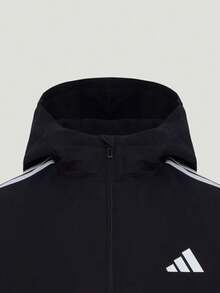Adidas Men's FAV WARM WV JKT Woven Hooded Jacket KX9152 - Black - View 4