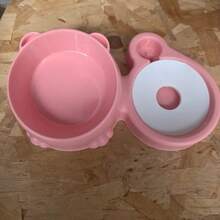 1pc 2-In-1 Double Bowl Automatic Water & Food Dispenser, Suitable For Cats And Dogs, Universal Pet Feeding Bowl, Neck Protection Anti-Spill Food Bowl - 350ml - View 14