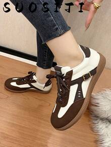 Women's Fashion Non-Slip, Durable, Comfortable And Lightweight Sports Casual Shoes - Brown - View 7