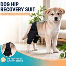 1pc Dog Hip & Leg Recovery Brace, Post Surgery Joint Injury Stabilizer Wrap, Rear Leg Knee Protector Suit To Stop Pets Licking Wounds - Multicolor - View 2