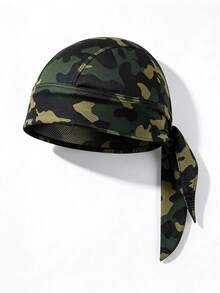 1pc Unisex Quick-Dry Mesh Breathable Headscarf, Outdoor Cycling Cap, Sports Breathable Sun Protection Ski Hair Tie Hat, Pirate Hat, Suitable For All Occasions - Multicolor - View 4